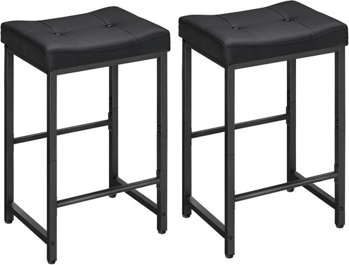Stylish black saddle bar - 25.4",