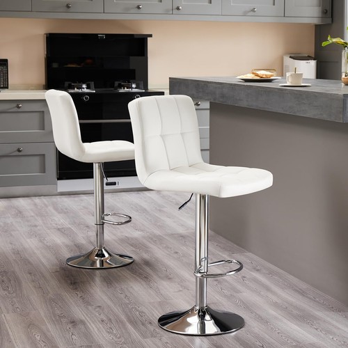 Bar stools set pu leather - 2,