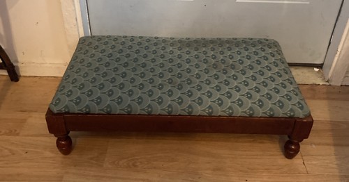 Vtg low profile - low, upholstered