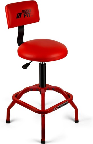 Adjustable shop stool with - adjustable,