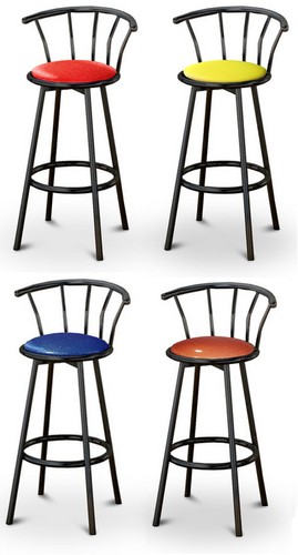 Bar stool black metal or - metal,