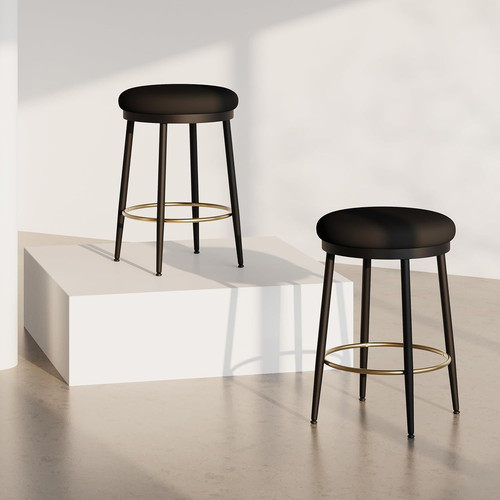 Modern black iron counter - modern,