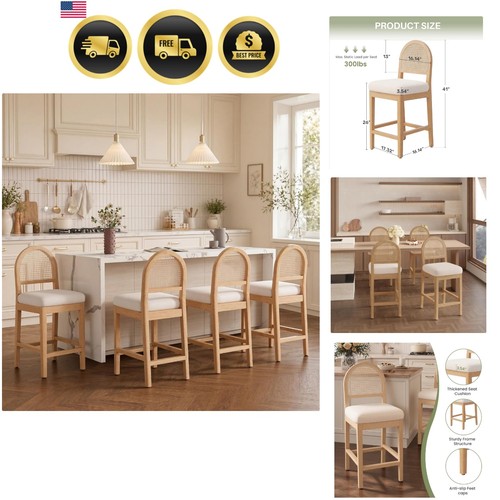 Farmhouse rattan counter - farmhouse,